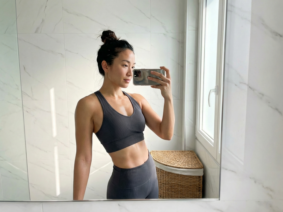 Fitness progress portrait